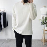 V트임 남자 헨리넥 반팔 티셔츠 ~5XL 빅사이즈