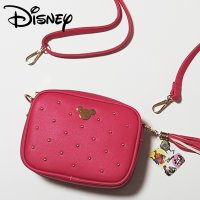 디즈니 정품 미니 사이즈 찡가방 미키 왕관 크로스  미키 핫핑크+머리끈2p