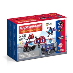 [롯데백화점] 짐보리플레이앤뮤직 맥포머스 어메이징 경찰&소방 26PCS(부산본점) LE1201996505