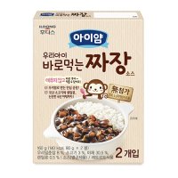 후디스 아이얌 우리아이 바로먹는 소스 (짜장) (80G*2입)