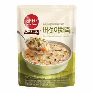 CJ제일제당 CJ 햇반 소프트밀 버섯야채죽 (420G)