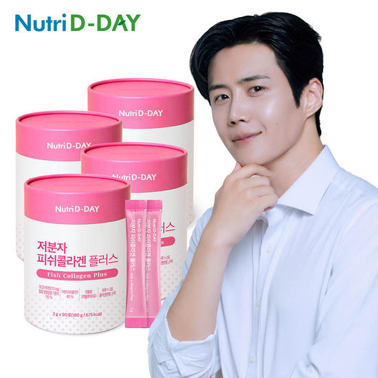 <b>뉴트리디데이</b> 저분자 <b>피쉬콜라겐</b> 플러스 90포 4통