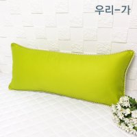 우리가 수제 순면 샤틴60수 솔리드체크삥 아동 라텍스 메모리폼 베개커버3070 커버만