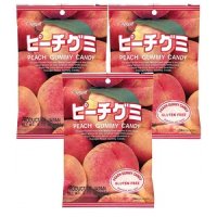 카스가이 3팩 Kasugai Peach Gummy Candy 3 77oz