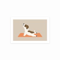 YOGA DOG postcard