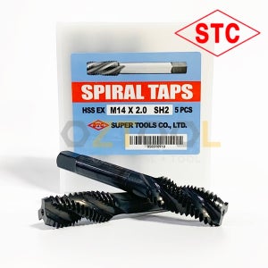 슈퍼툴 HSS 좌 스파이럴 탭 (호모 미리규격) M12 M13 M14 M15 M16 M18 M20 기계탭 나사탭