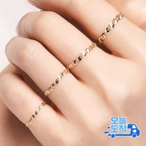 [엘렌쥬얼리] 14k Flat 체인 반지-TypeA