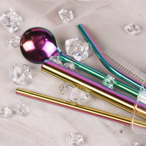 무료각인🌿 다회용 레터링 스테인리스 빨대 5종세트, 트렌즈