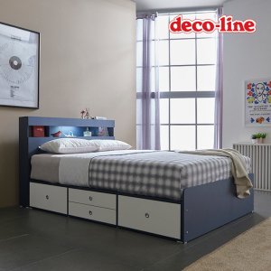 데코라인 코넬 피카 LED 더블 수납 침대+독립매트 DKN084