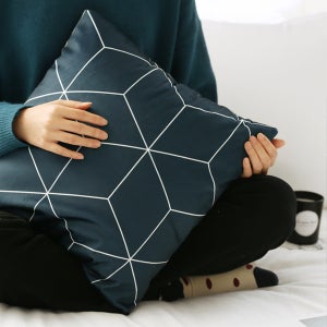 원단 [대폭]최고급극세사105-헥사곤(네이비) 퀼트 천 홈패션