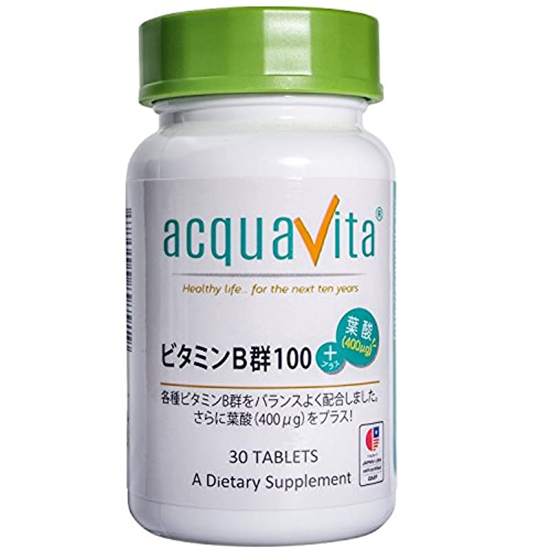 acquavita (<b>아쿠아 비타</b>) <b>비타</b>민 B 100+ 엽산 (400μg) 30알