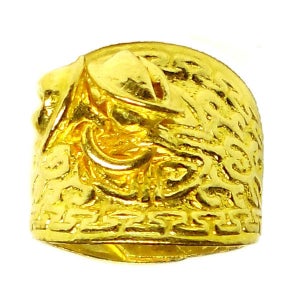 피골드 순금 돌 백일 반지 아기반지 돌반지 백일반지 3.75g 24k 방울 모양