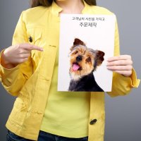 강아지 동물초상화 무광포스터 A4사이즈