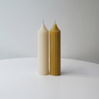 Honey Bees Candle 스트라이프 밀랍초