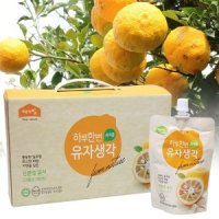 에덴 고흥유자 하루한번 유자생각 유자즙15포(120ml 15개) 무농양유자 유기농유자