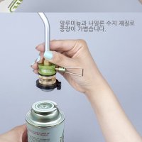 MADE IN KOREA 나사식 가스 버너 부탄가스 연결어댑터