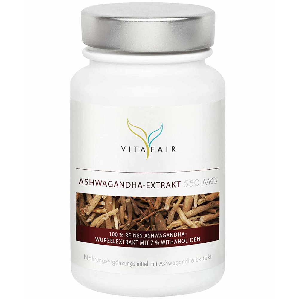 <b>비타</b>페어 (Vitafair) Ashwagandha 추출물 1650 mg, 90 캡슐