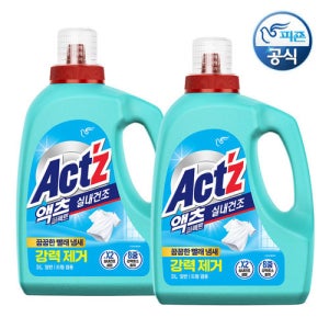 피죤 액츠 퍼펙트 실내건조 세탁세제 3.0Lx2개 / 피죤 액체세제 쾌쾌한 빨래냄새