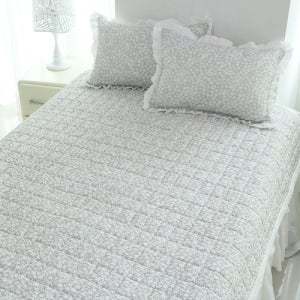 바숨 시어서커 눈꽃 여름침대패드 카페트 퀸(Q)