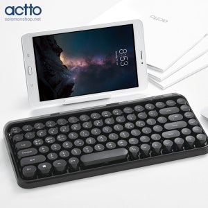 솔로몬샵 엑토 레트로 미니블루투스키보드 BTK-01 86키의 저소음미니키보드