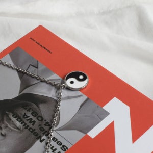 [무배❤써지컬스틸] 음양코인 롱 목걸이, 만원샵