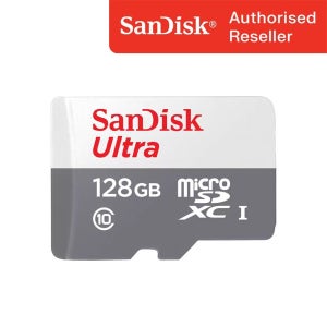 샌디스크 정품 MicroSD Ultra 128GB Class10 메모리카드 / 보증기간 7년 /QUNR