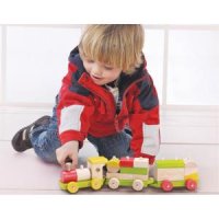 원목 나무블럭 기차 16개월아기장난감 어린이선물