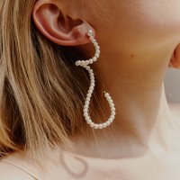 러브미몬스터 Pearl Wave Unbal Earrings