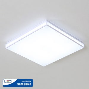 LED 빈스 밀크솔 방등 50W / 바리솔 아트솔 국산 삼성칩 사각 주광색 설치 슬림 안방