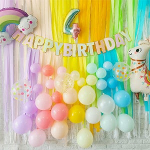 파티 스트리머(24m) / 파티 데코 가랜드 백드롭 파티커튼 생일 파티 용품