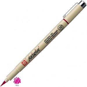 2000 사쿠라 피그마 마이크론 피그먼트 드로잉펜 브러쉬펜 붓펜 낱개 - XSDK-BR#21.로즈 - 캘리그라피펜