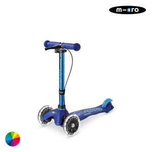 마이크로킥보드_미니 핸드 디럭스 LED (색상선택) 유아 어린이 세발 킥보드