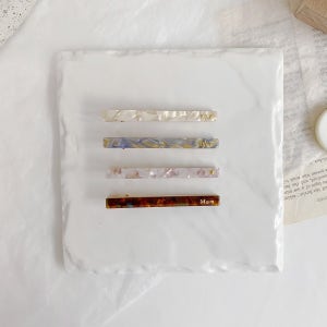 [이니셜 필수 기입] soapy 일자 집게핀 , 녹챠방(nokchabang)