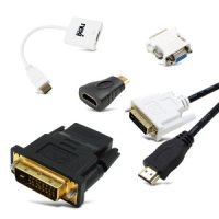 넥시(전자기기) HDMI 젠더 케이블 DVI to RGB VGA 변환 컨버터 Micro Mini HDMI 마이크로 미니 컴퓨터 PC 모니터 노트북 TV