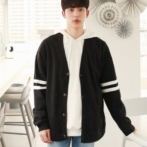남자 소매 포인트 가디건,키작은남자,키작남