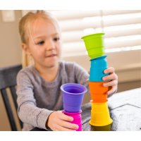 흡착 실리콘 컵 모래놀이 8개월아기장난감 쌓기장난감