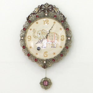 데일리데코 물방울 코끼리 추 벽시계