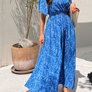 [바캉스룩👗/3만장돌파] 잔꽃브이넥맥시원피스