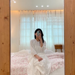 핸드메이드 원피스 속치마/반팔 7부 펀칭레이스 원피스, 홈꼬세르