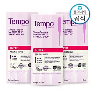동아제약 템포 슈퍼 탐폰 체내형생리대 30매