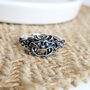 [실버/14K] 귀면 : 도깨비 반지, 달토끼