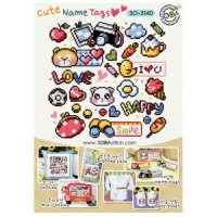 큐트네임텍(Cute Name Tags) 십자수소다도안[십자수,십자수도안,십자수소다도안]