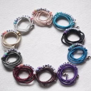 별비즈마스크스트랩 영문이니셜 마스크목걸이 마스크줄, 공주드레스피아