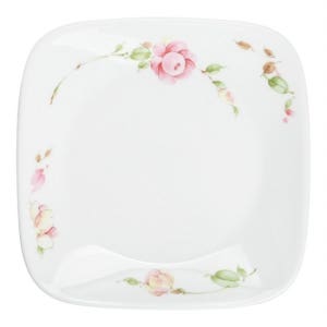 코렐 장미 사각 접시 소 16.6cm