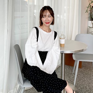 미씨엘라 오버 박스 티셔츠