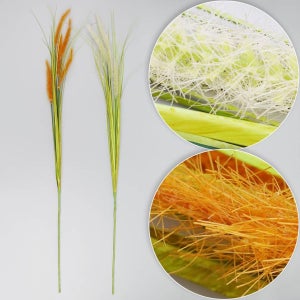 조화 버들 강아지풀 스프레이 83cm 36개 세트 2색 택1 인조 식물 풀