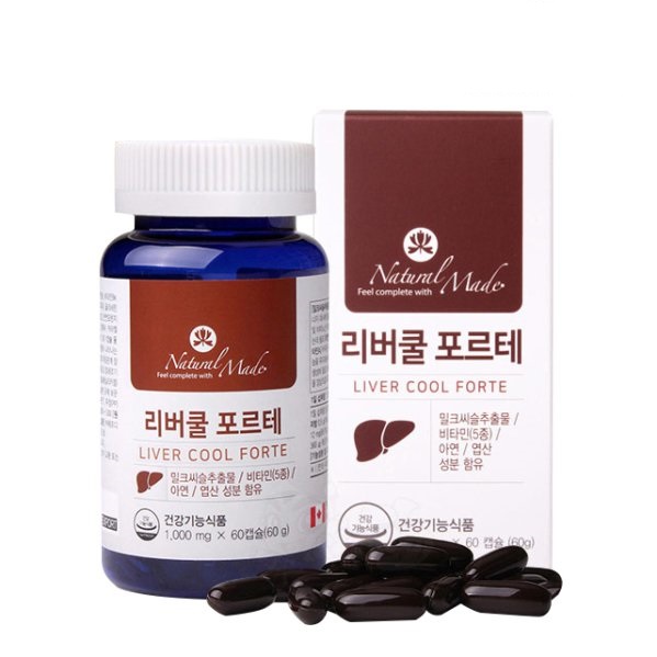 네츄럴<b>메이드</b> 리버쿨 포르테 1000mg x 60캡슐