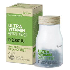 대상웰라이프 울트라비타민D 2000IU 400mgx60캡슐 햇살 고함량 임산부 비타민디 햇빛 아연 비타민E