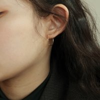 PIPE RING EARRING