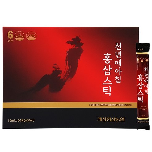 천년애아침 <b>홍삼스틱 15ml</b> x 30개입